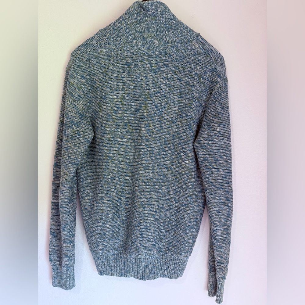 Signature by Levi Strauss Men's Teal Cardigan Sweater - Picture 5 of 10